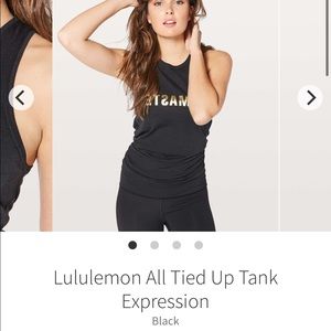 Lululemon all tied up tank